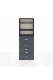 Arges Dolap 4 Raflı 4 Çekmeceli 2 Kapaklı 88x30x243 - S33M176V5A
