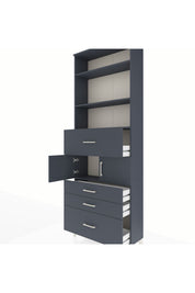 Arges Dolap 4 Raflı 4 Çekmeceli 2 Kapaklı 88x30x243 - S33M176V5A