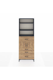 Arges Dolap 4 Raflı 4 Çekmeceli 2 Kapaklı 88x30x243 - S33M176V6A