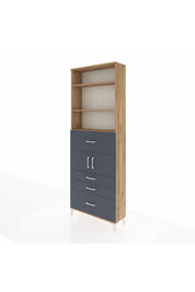 Arges Dolap 4 Raflı 4 Çekmeceli 2 Kapaklı 88x30x243 - S33M176V8A