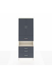 Arges Dolap 4 Raflı 4 Çekmeceli 2 Kapaklı 88x30x243 - S33M177V2A