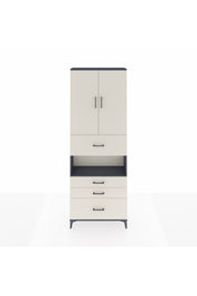 Arges Dolap 4 Raflı 4 Çekmeceli 2 Kapaklı 88x30x243 - S33M177V4A