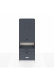 Arges Dolap 4 Raflı 4 Çekmeceli 2 Kapaklı 88x30x243 - S33M177V5A