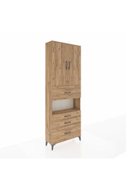 Arges Dolap 4 Raflı 4 Çekmeceli 2 Kapaklı 88x30x243 - S33M177V9A