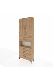Arges Dolap 4 Raflı 4 Çekmeceli 2 Kapaklı 88x30x243 - S33M177V9A