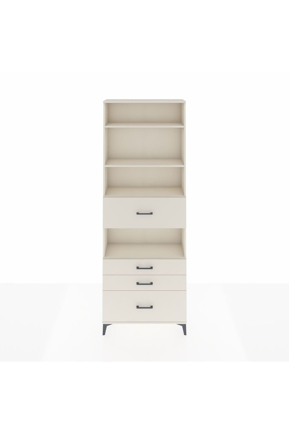 Arges Dolap 4 Raflı 4 Çekmeceli 88x30x243 - S33M178V1A