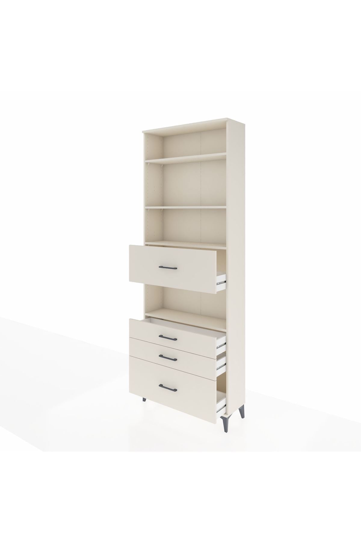 Arges Dolap 4 Raflı 4 Çekmeceli 88x30x243 - S33M178V1A