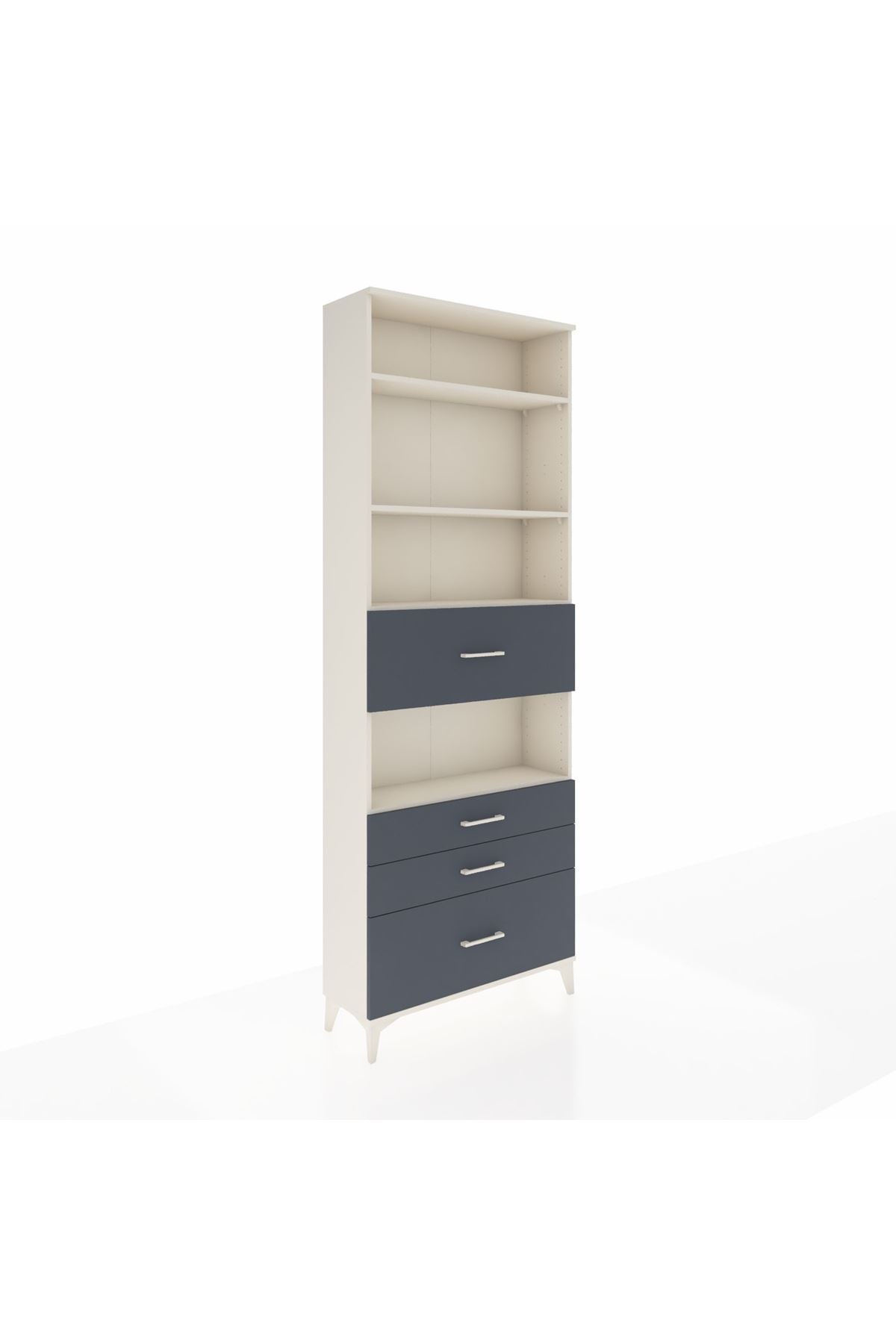 Arges Dolap 4 Raflı 4 Çekmeceli 88x30x243 - S33M178V2A
