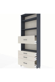 Arges Dolap 4 Raflı 4 Çekmeceli 88x30x243 - S33M178V4A