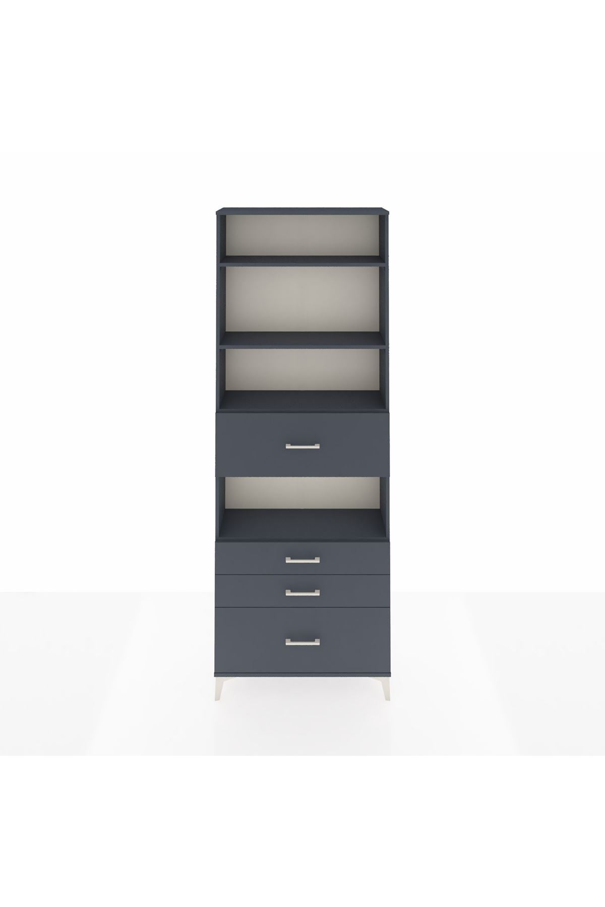 Arges Dolap 4 Raflı 4 Çekmeceli 88x30x243 - S33M178V5A