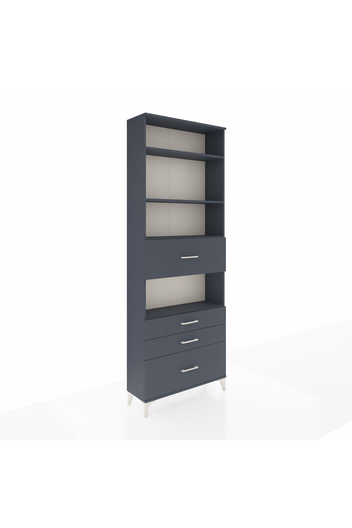 Arges Dolap 4 Raflı 4 Çekmeceli 88x30x243 - S33M178V5A