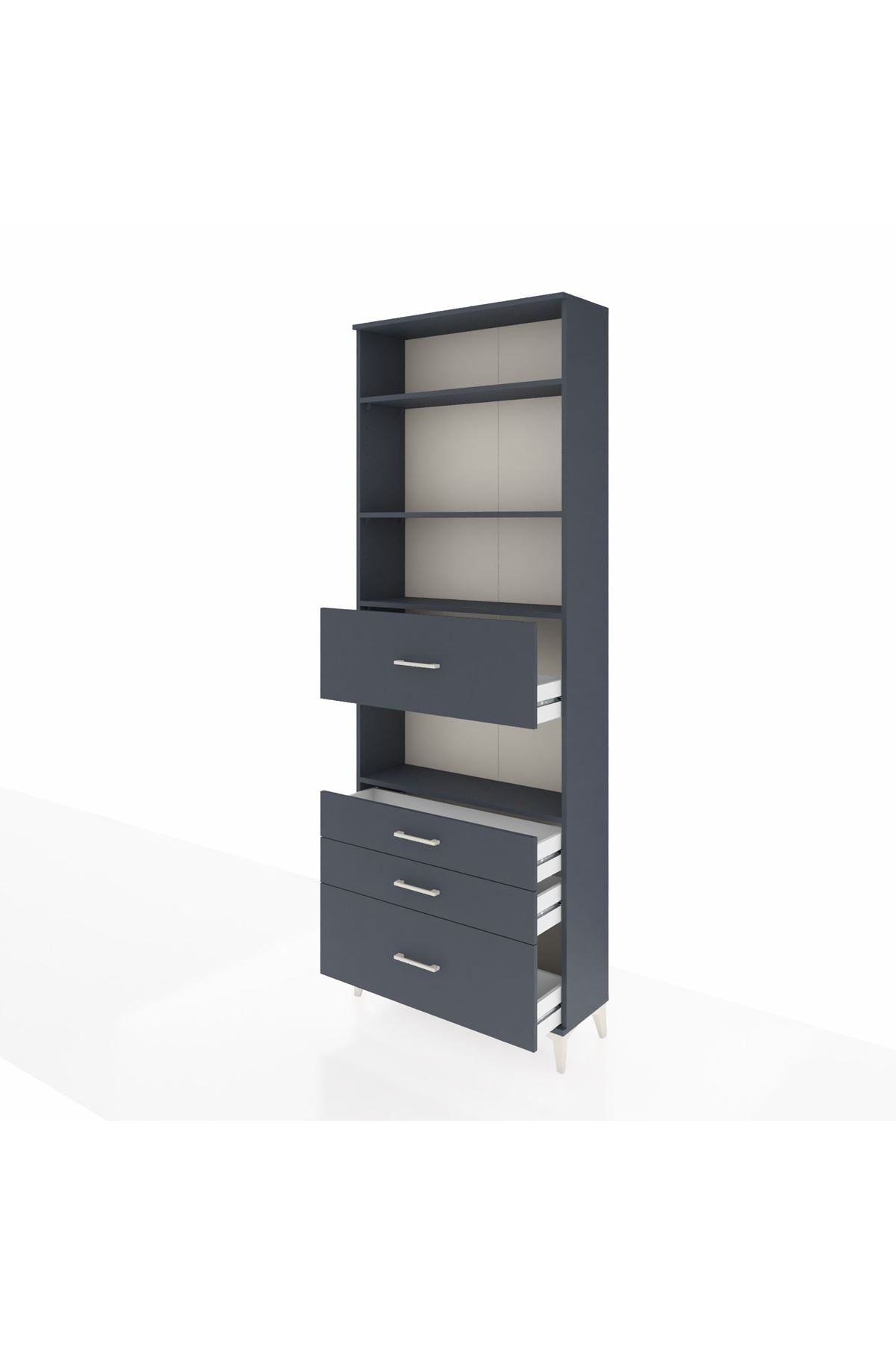 Arges Dolap 4 Raflı 4 Çekmeceli 88x30x243 - S33M178V5A