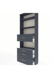 Arges Dolap 4 Raflı 4 Çekmeceli 88x30x243 - S33M178V5A