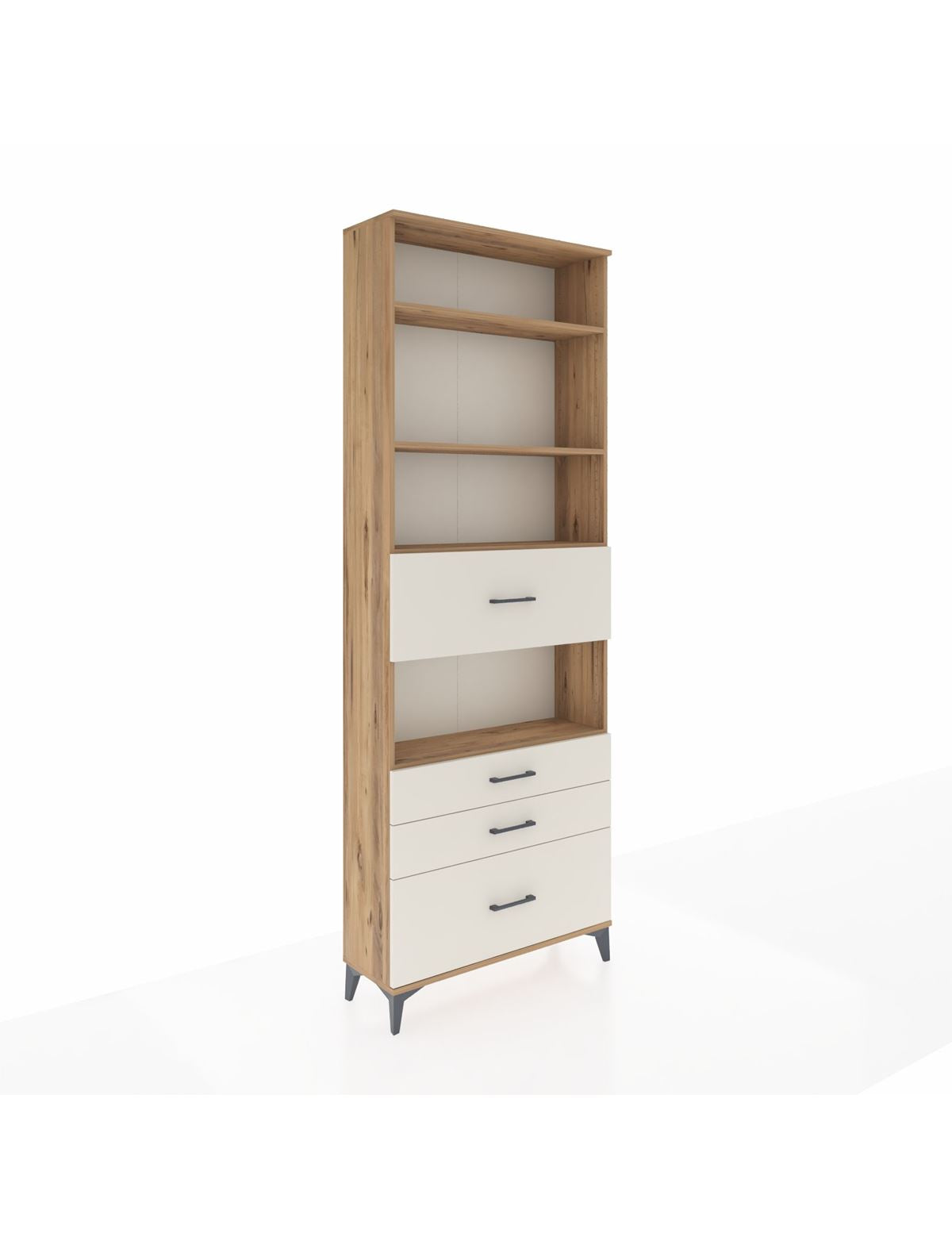 Arges Dolap 4 Raflı 4 Çekmeceli 88x30x243 - S33M178V7A