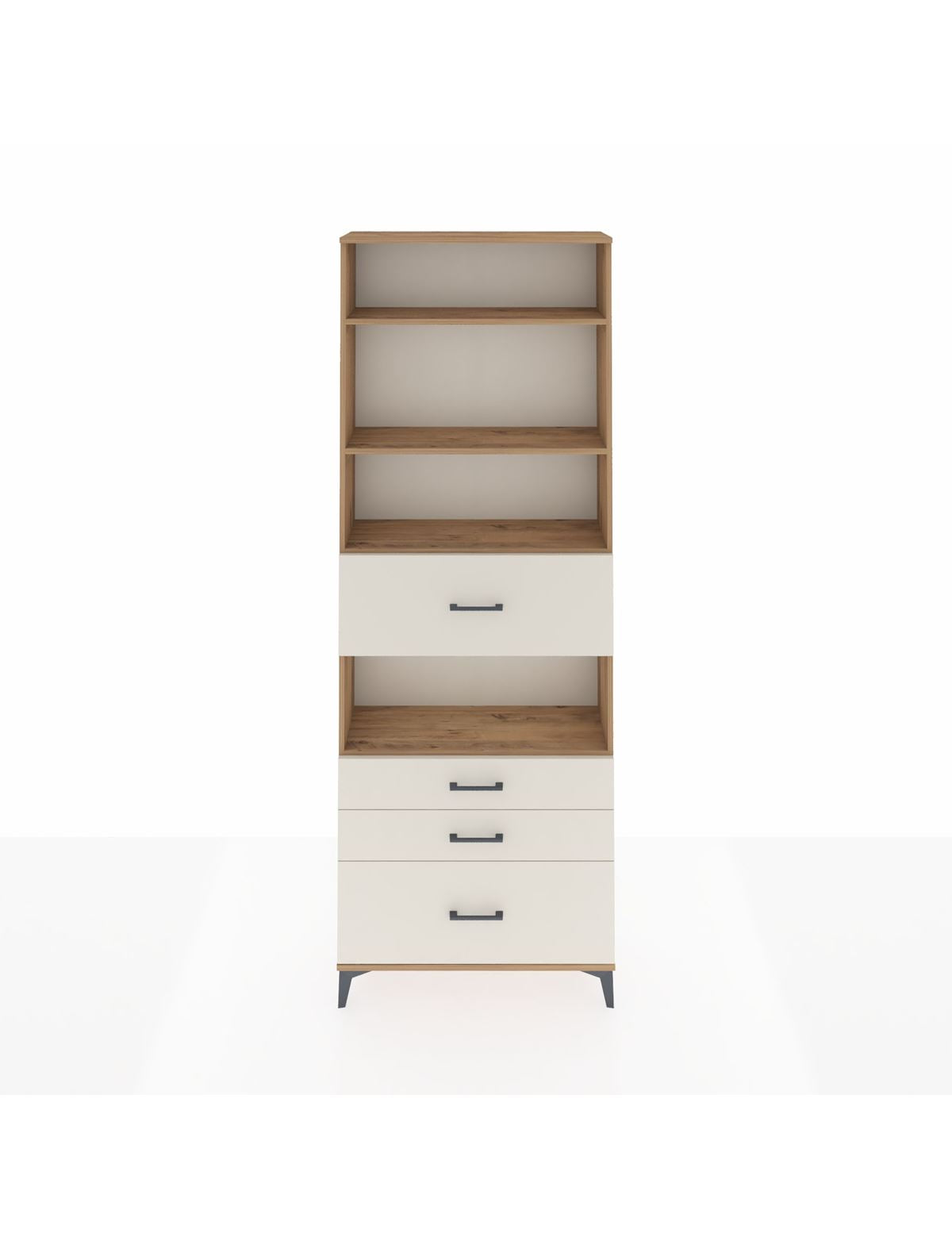 Arges Dolap 4 Raflı 4 Çekmeceli 88x30x243 - S33M178V7A