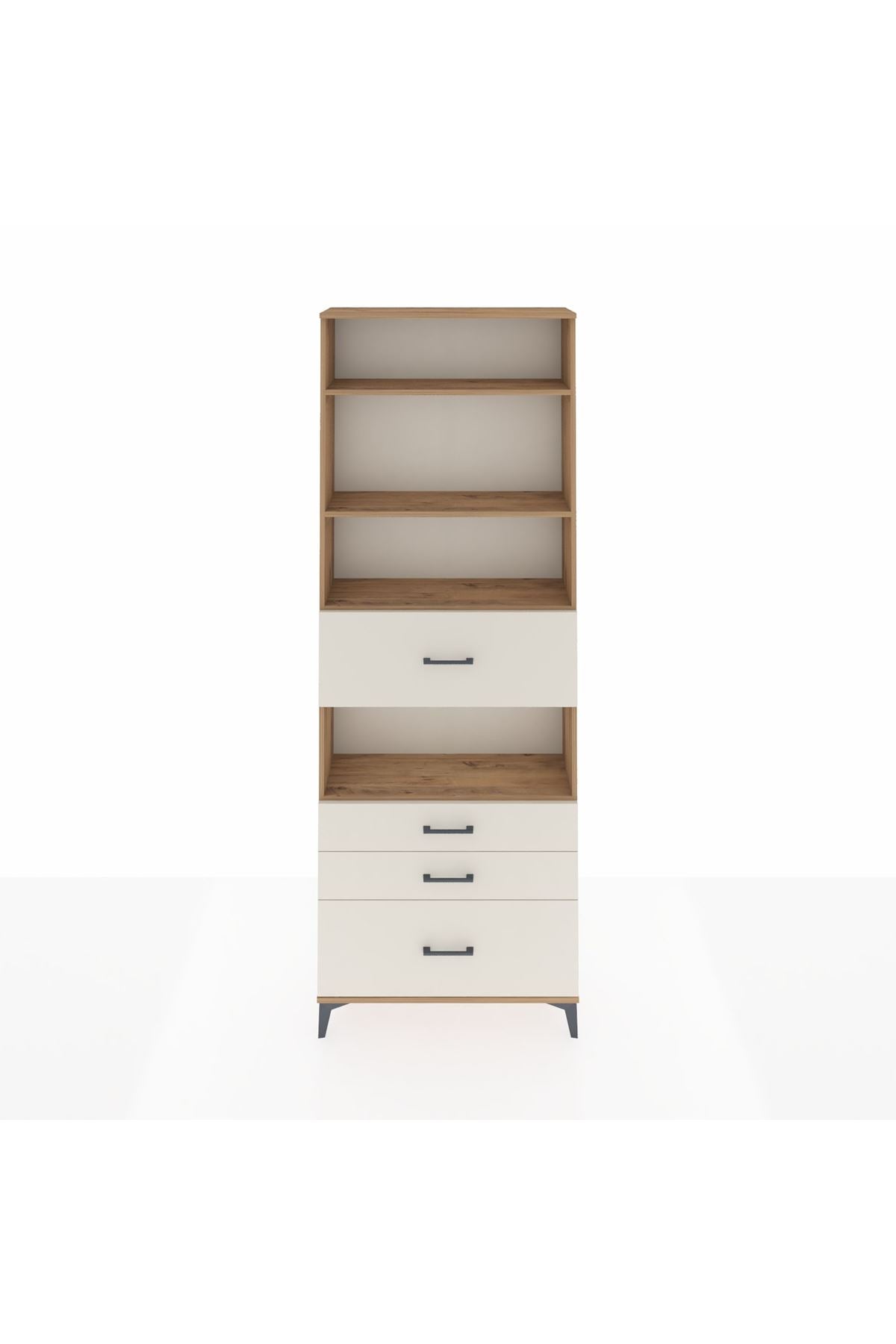 Arges Dolap 4 Raflı 4 Çekmeceli 88x30x243 - S33M178V7A