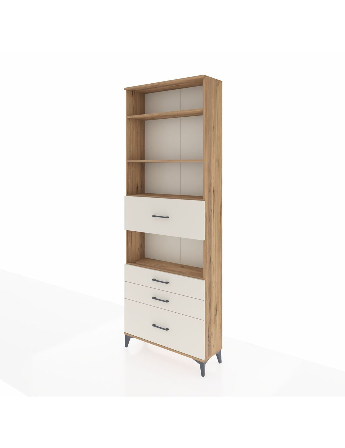 Arges Dolap 4 Raflı 4 Çekmeceli 88x30x243 - S33M178V7A