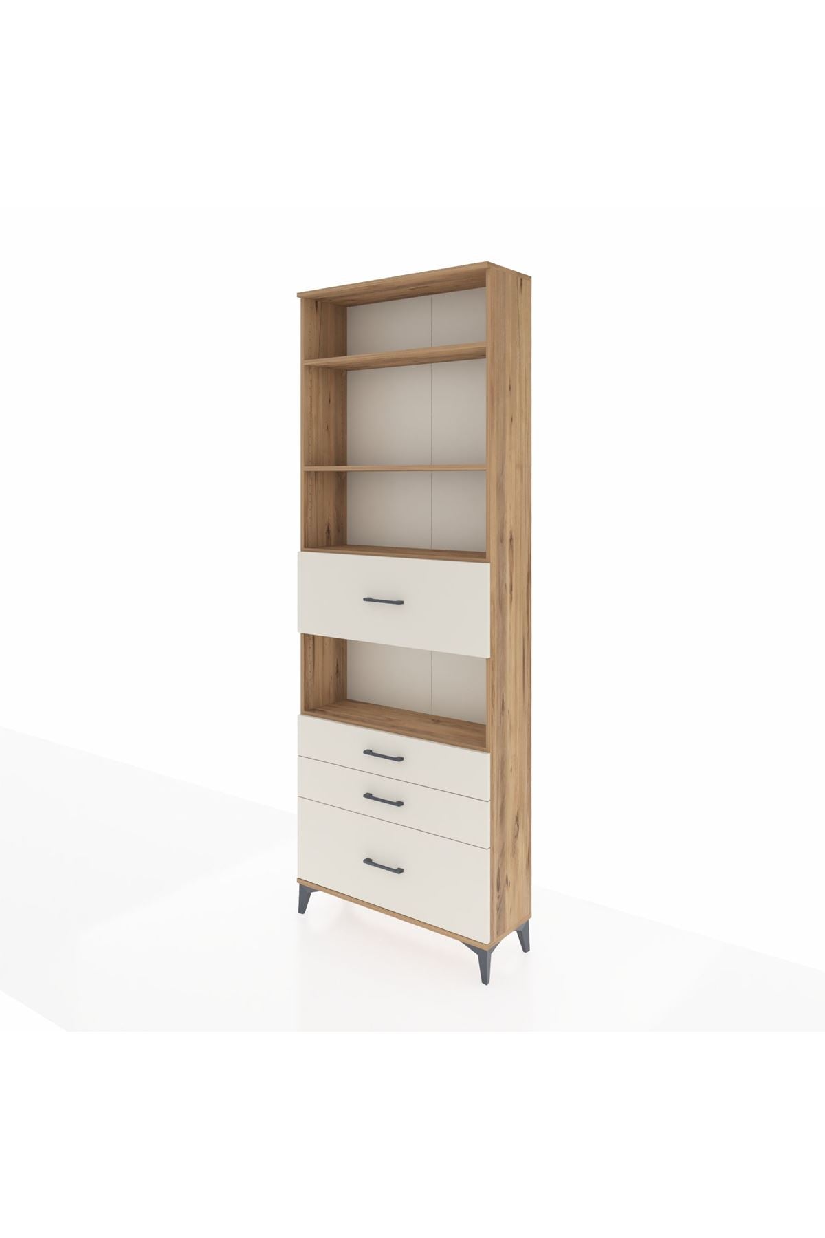 Arges Dolap 4 Raflı 4 Çekmeceli 88x30x243 - S33M178V7A
