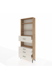 Arges Dolap 4 Raflı 4 Çekmeceli 88x30x243 - S33M178V7A