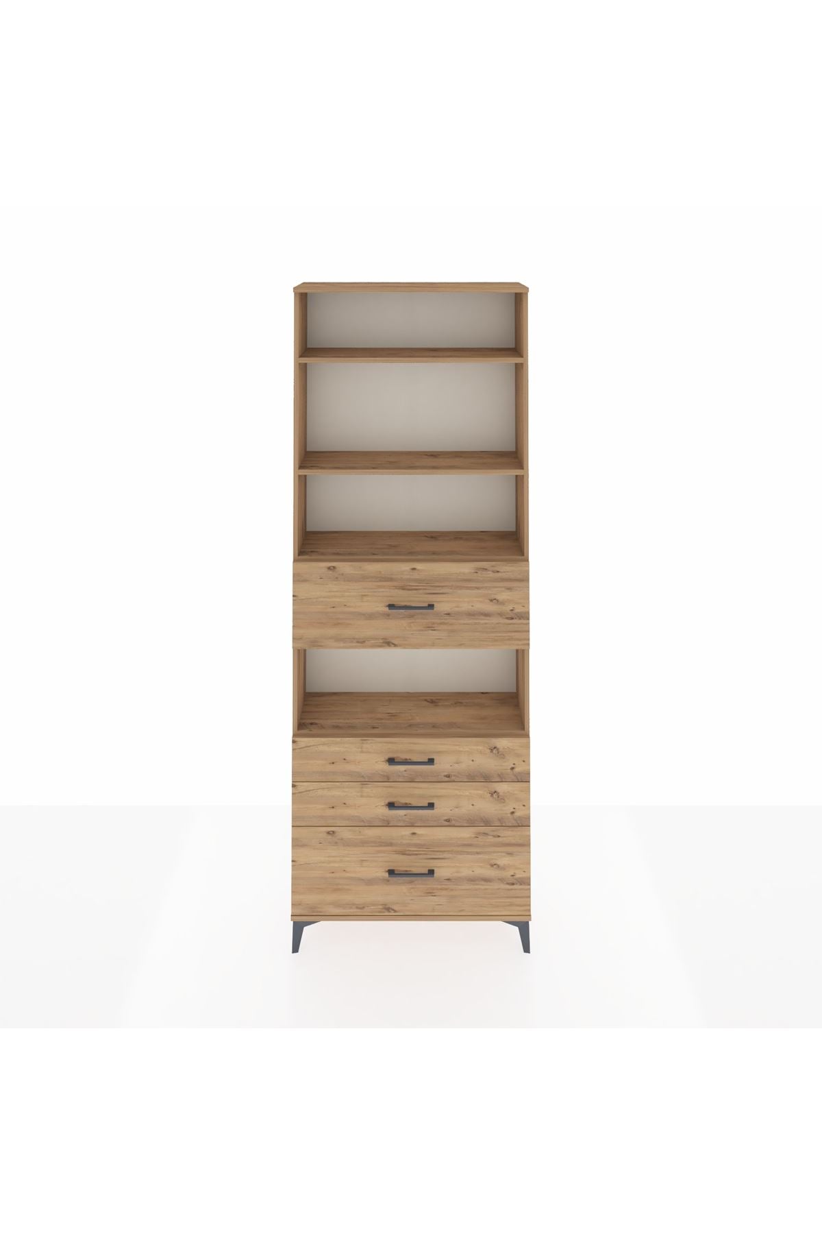 Arges Dolap 4 Raflı 4 Çekmeceli 88x30x243 - S33M178V9A