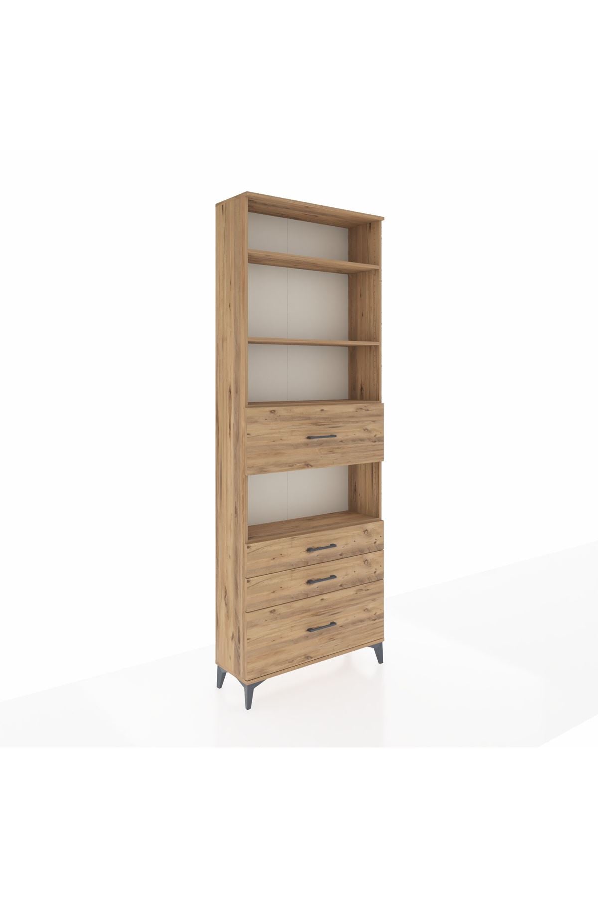 Arges Dolap 4 Raflı 4 Çekmeceli 88x30x243 - S33M178V9A