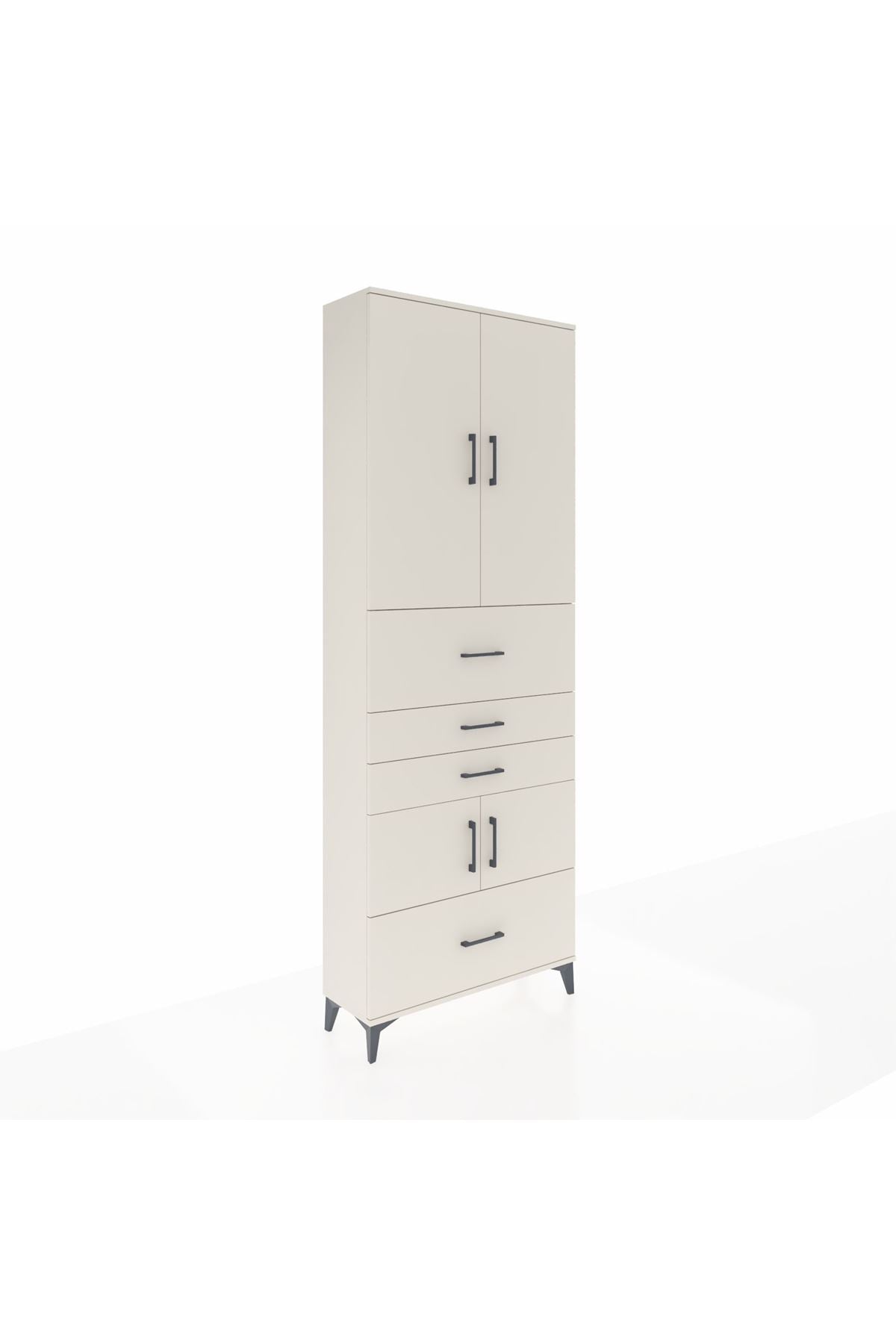 Arges Dolap 4 Raflı 4 Çekmeceli 4 Kapaklı 88x30x243 - S33M179V1A