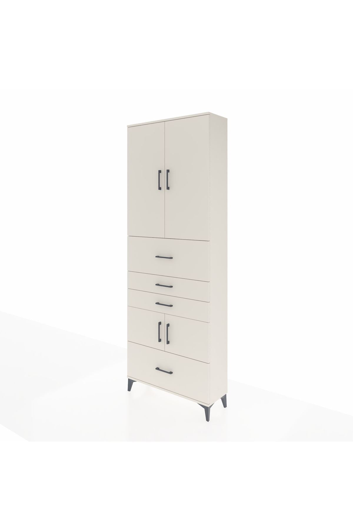 Arges Dolap 4 Raflı 4 Çekmeceli 4 Kapaklı 88x30x243 - S33M179V1A