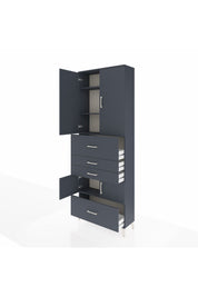 Arges Dolap 4 Raflı 4 Çekmeceli 4 Kapaklı 88x30x243 - S33M179V5A