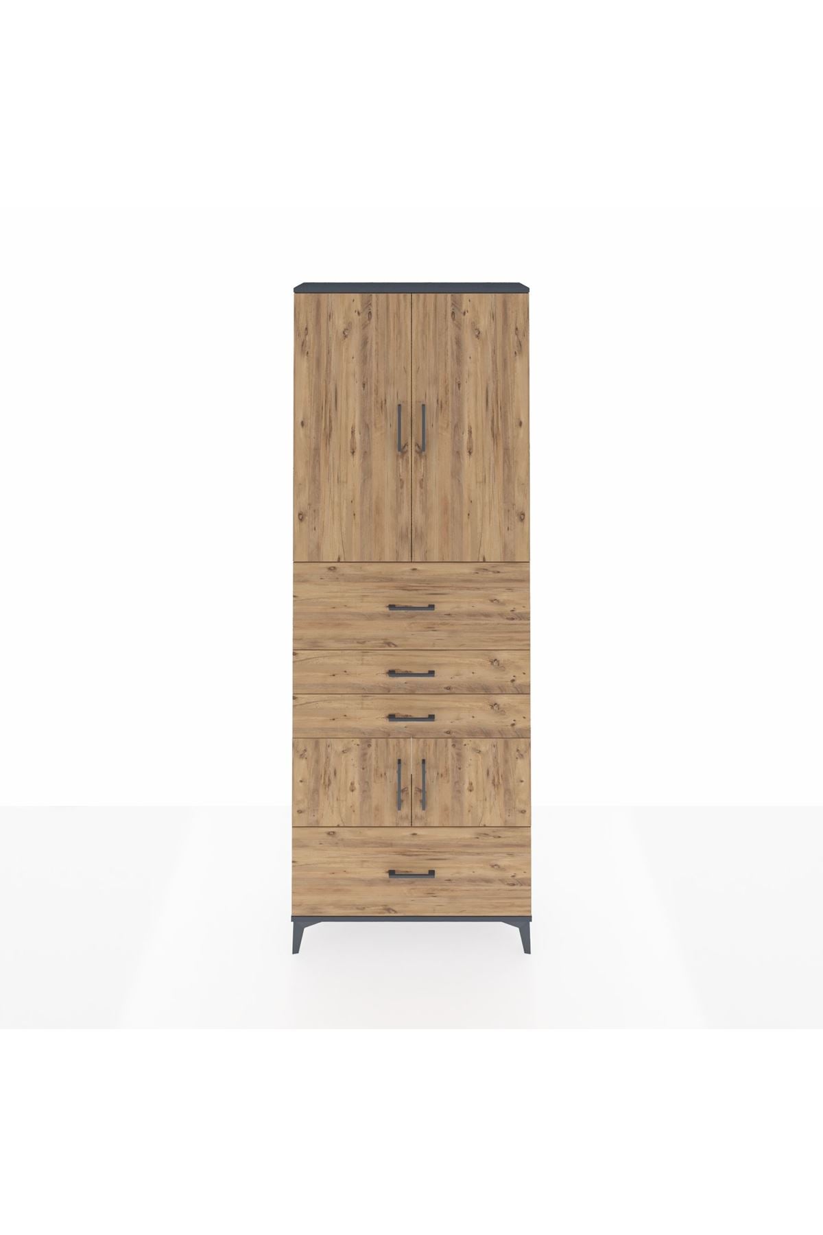 Arges Dolap 4 Raflı 4 Çekmeceli 4 Kapaklı 88x30x243 - S33M179V6A