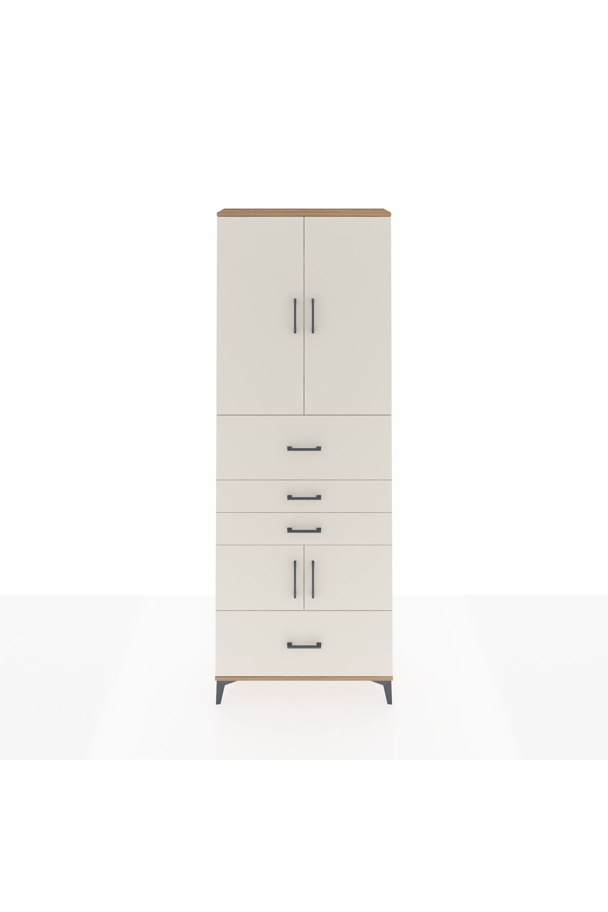 Arges Dolap 4 Raflı 4 Çekmeceli 4 Kapaklı 88x30x243 - S33M179V7A