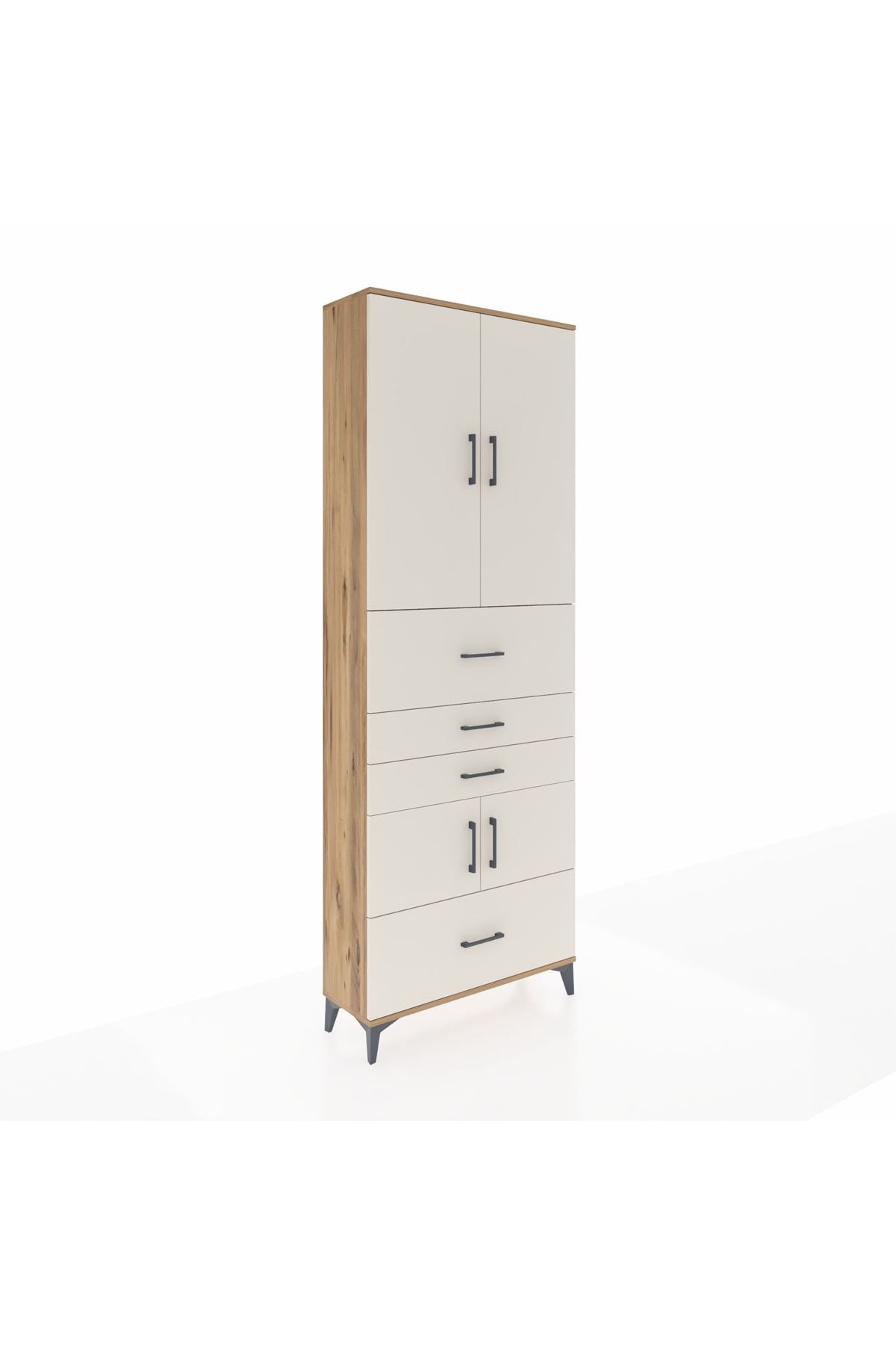 Arges Dolap 4 Raflı 4 Çekmeceli 4 Kapaklı 88x30x243 - S33M179V7A