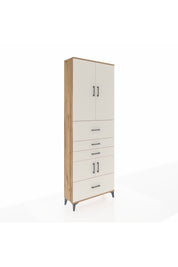 Arges Dolap 4 Raflı 4 Çekmeceli 4 Kapaklı 88x30x243 - S33M179V7A
