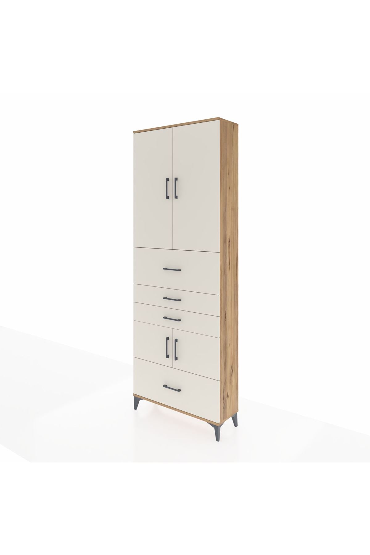 Arges Dolap 4 Raflı 4 Çekmeceli 4 Kapaklı 88x30x243 - S33M179V7A