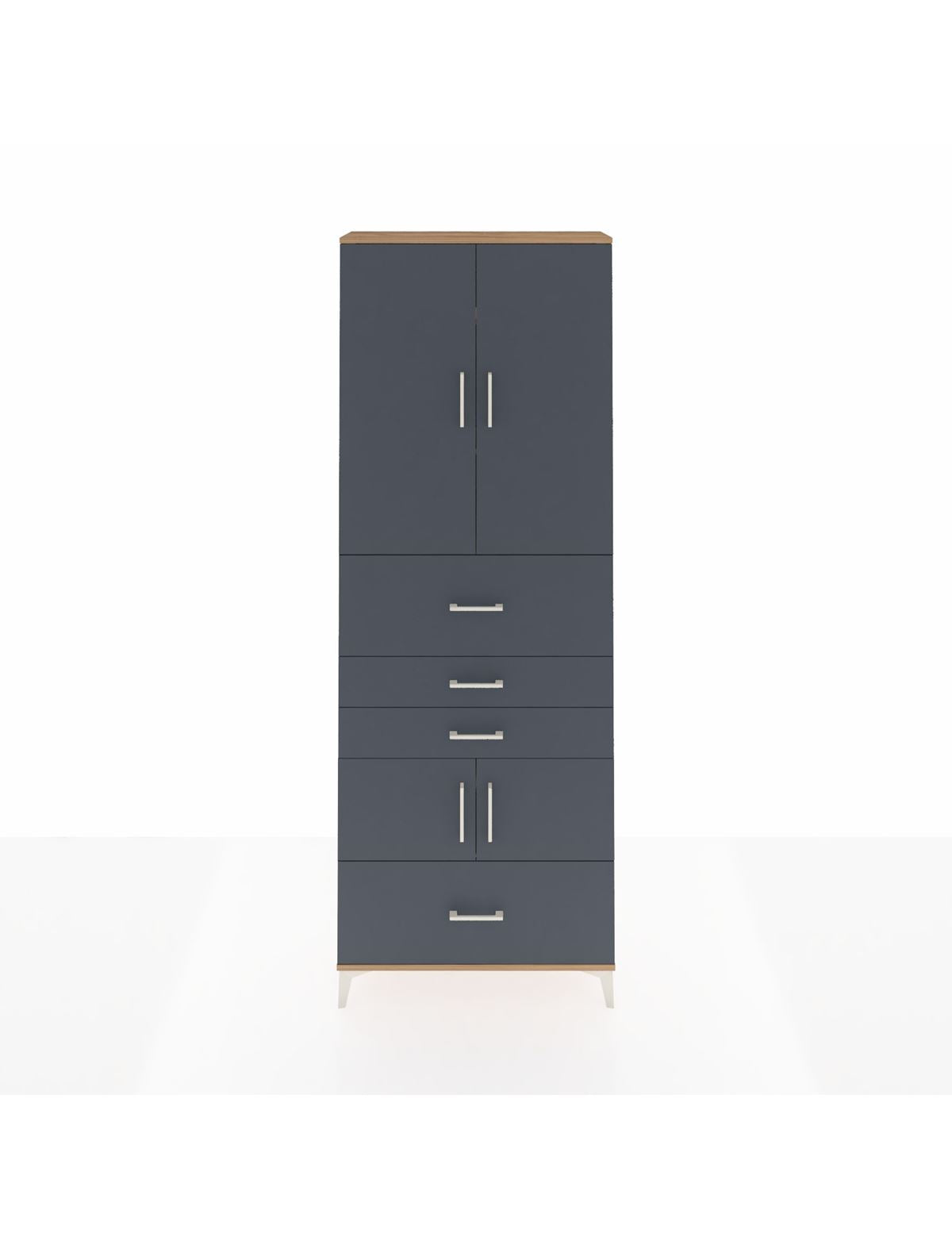 Arges Dolap 4 Raflı 4 Çekmeceli 4 Kapaklı 88x30x243 - S33M179V8A