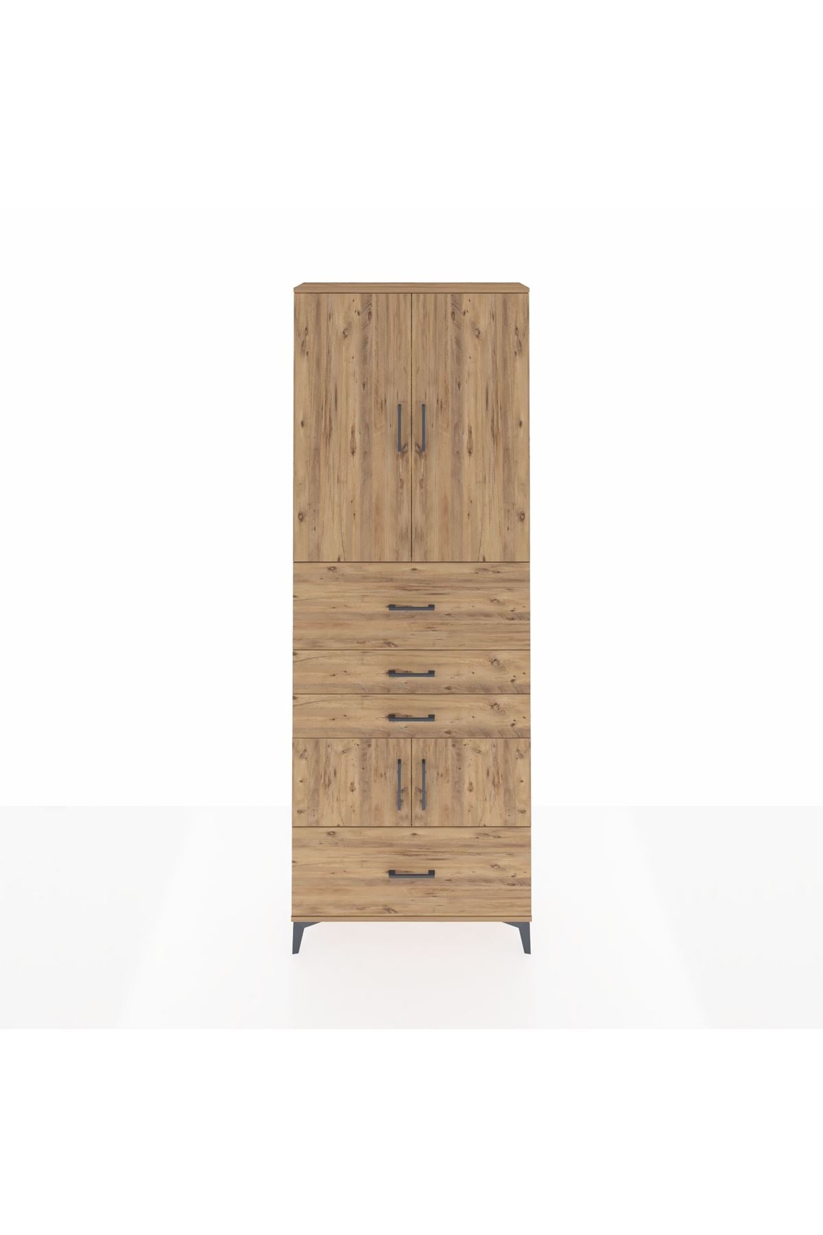 Arges Dolap 4 Raflı 4 Çekmeceli 4 Kapaklı 88x30x243 - S33M179V9A