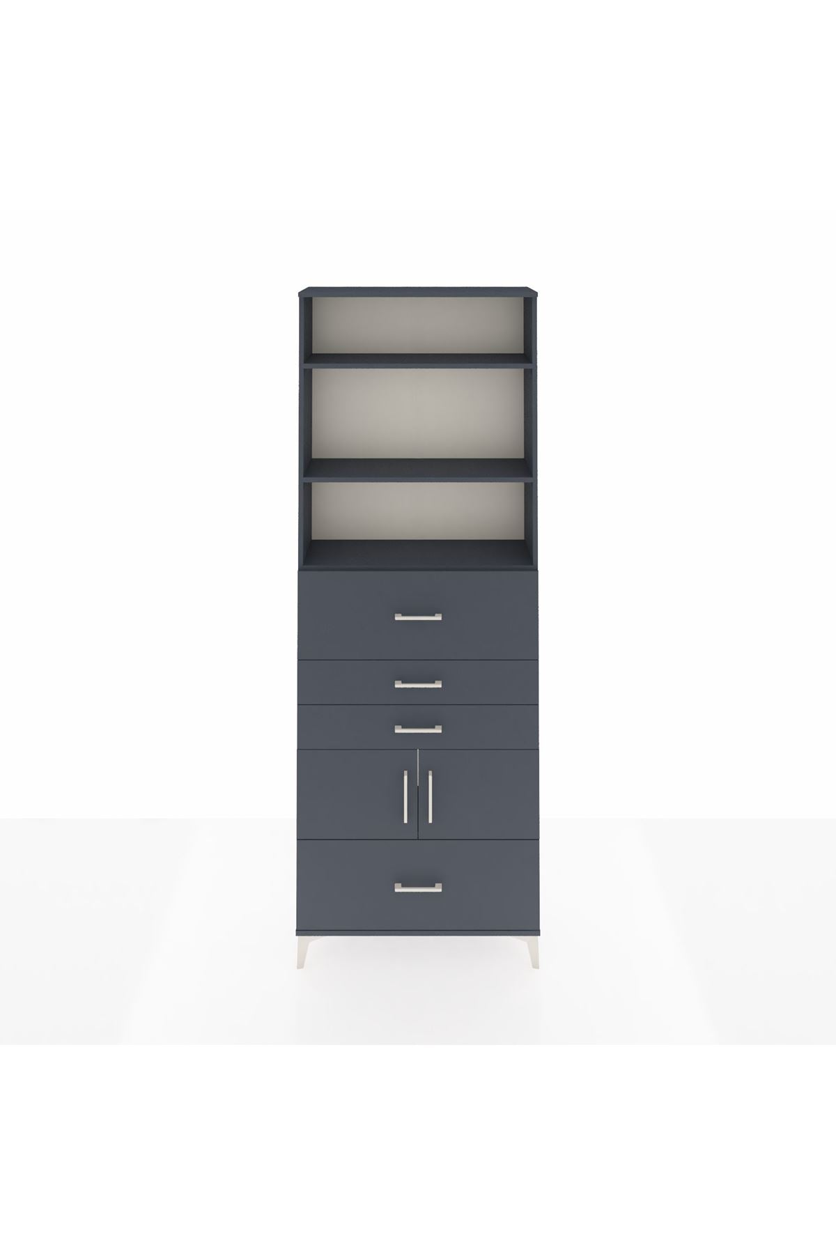 Arges Dolap 4 Raflı 4 Çekmeceli 2 Kapaklı 88x30x243 - S33M180V5A