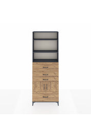 Arges Dolap 4 Raflı 4 Çekmeceli 2 Kapaklı 88x30x243 - S33M180V6A