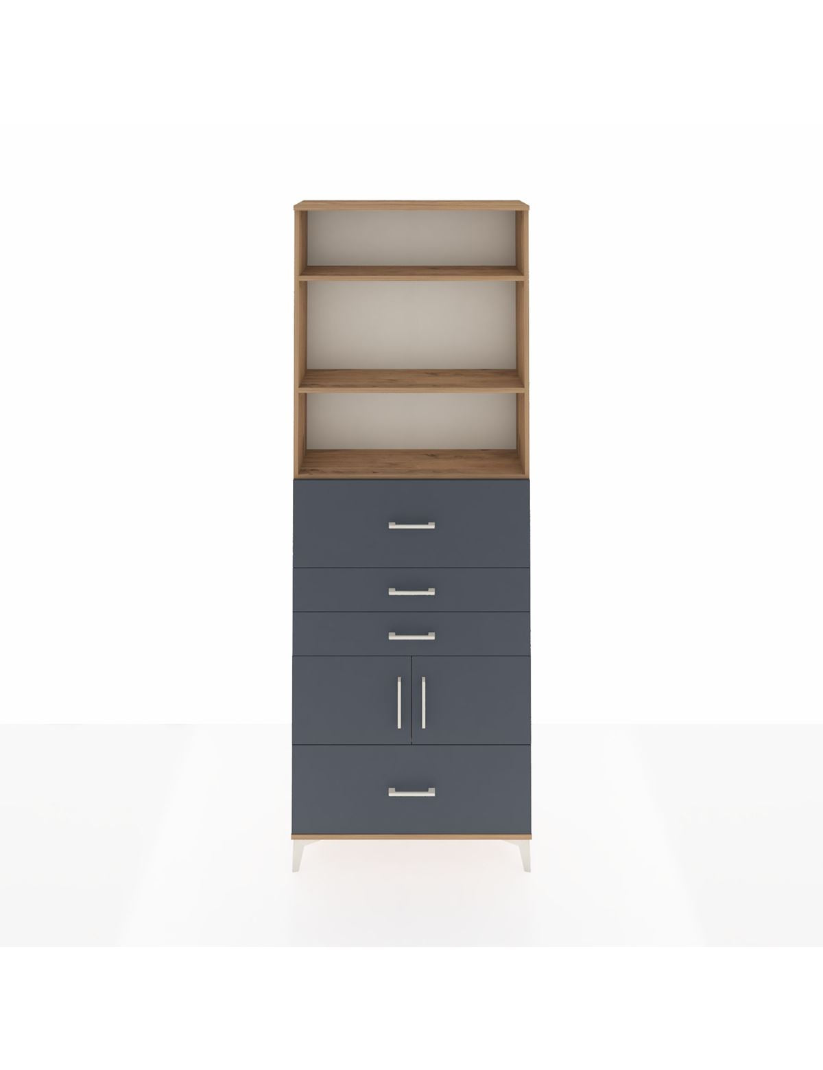 Arges Dolap 4 Raflı 4 Çekmeceli 2 Kapaklı 88x30x243 - S33M180V8A