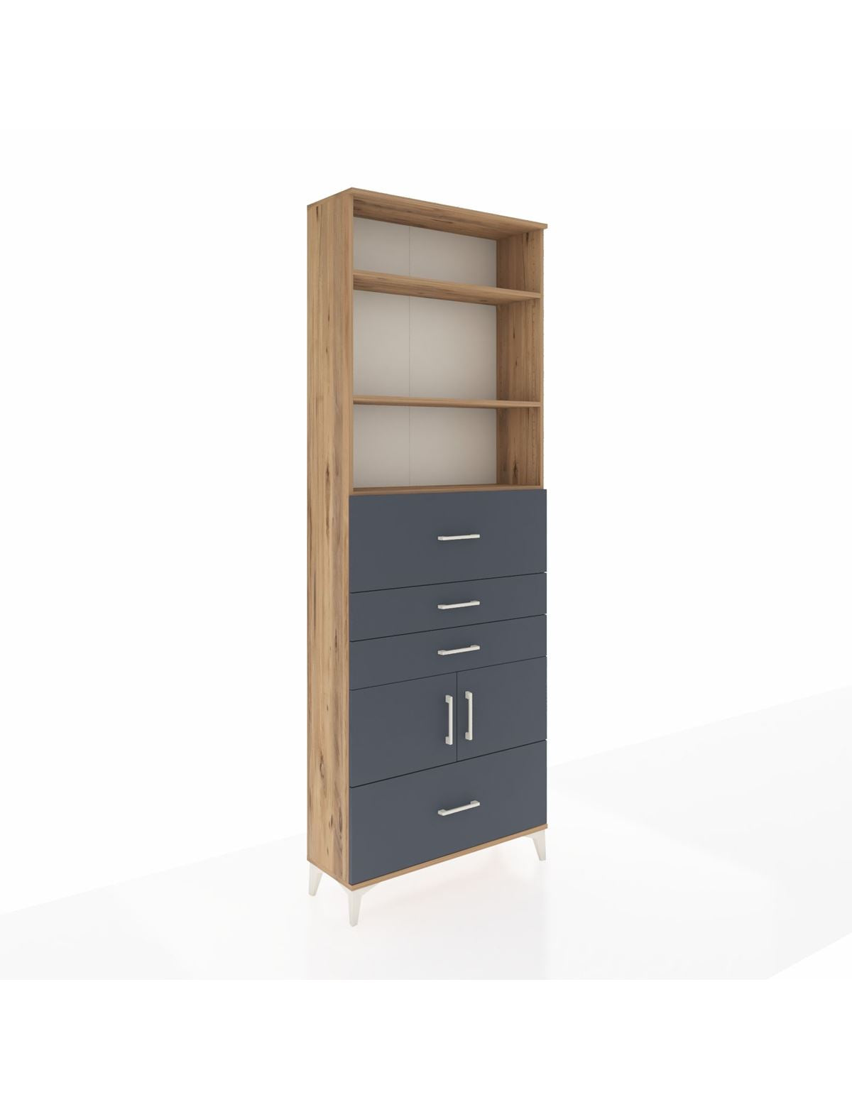 Arges Dolap 4 Raflı 4 Çekmeceli 2 Kapaklı 88x30x243 - S33M180V8A