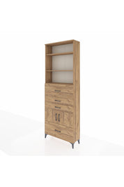 Arges Dolap 4 Raflı 4 Çekmeceli 2 Kapaklı 88x30x243 - S33M180V9A