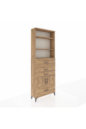Arges Dolap 4 Raflı 4 Çekmeceli 2 Kapaklı 88x30x243 - S33M180V9A