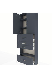 Arges Dolap 4 Raflı 4 Çekmeceli 2 Kapaklı 88x30x243 - S33M181V5A