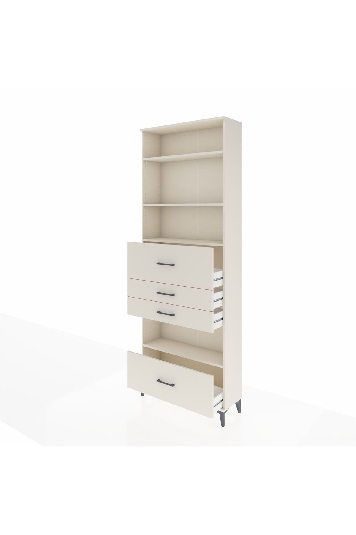 Arges Dolap 4 Raflı 4 Çekmeceli 88x30x243 - S33M182V1A
