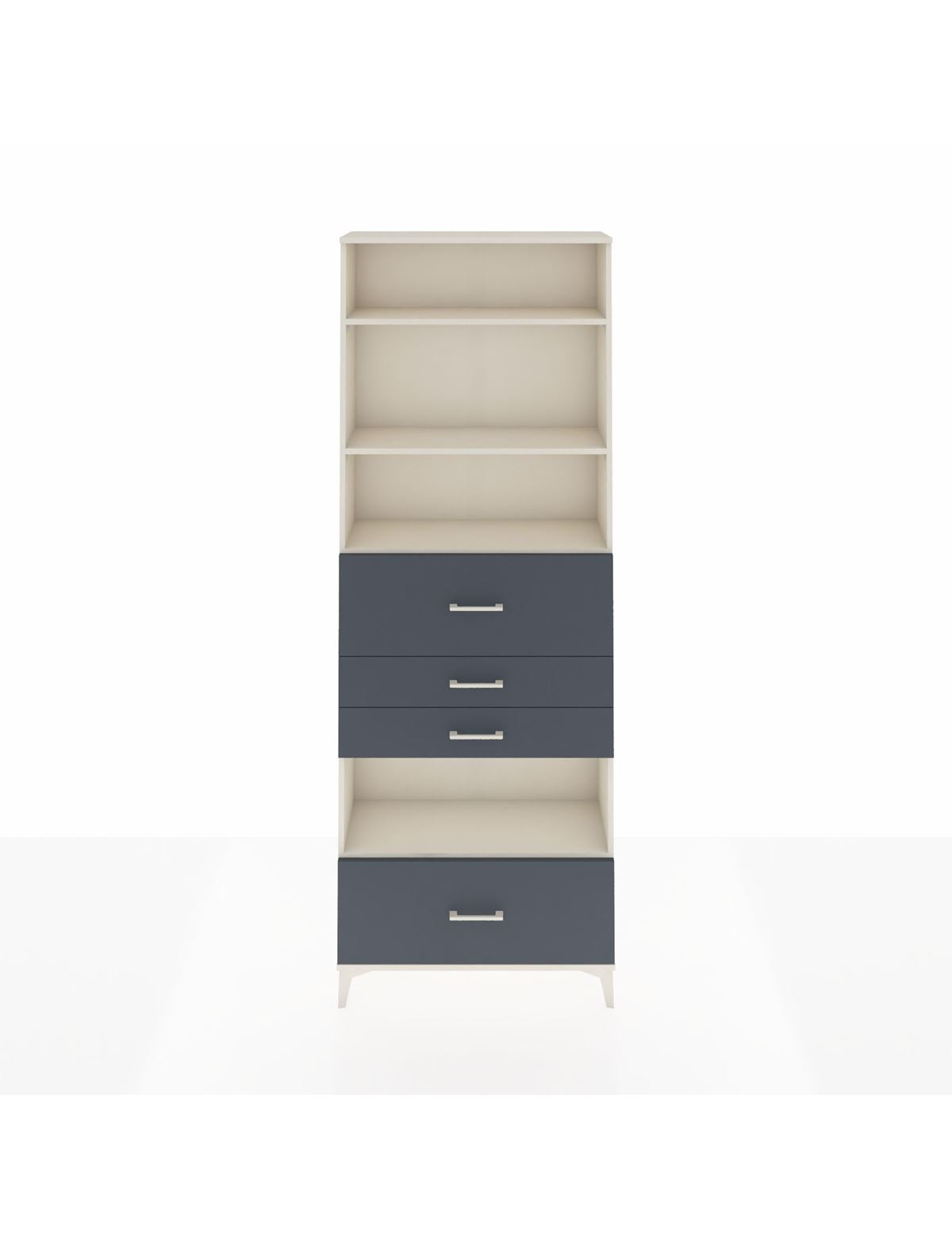 Arges Dolap 4 Raflı 4 Çekmeceli 88x30x243 - S33M182V2A
