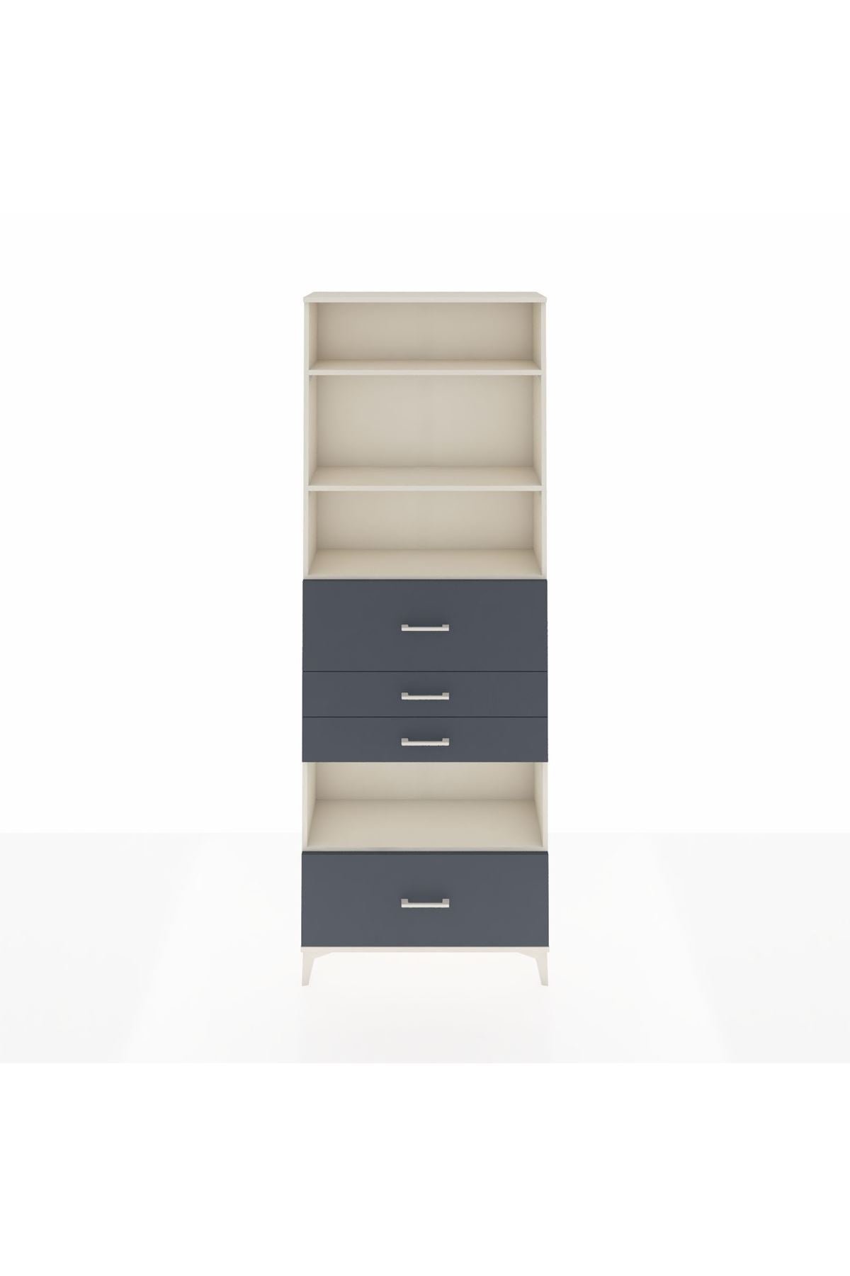 Arges Dolap 4 Raflı 4 Çekmeceli 88x30x243 - S33M182V2A