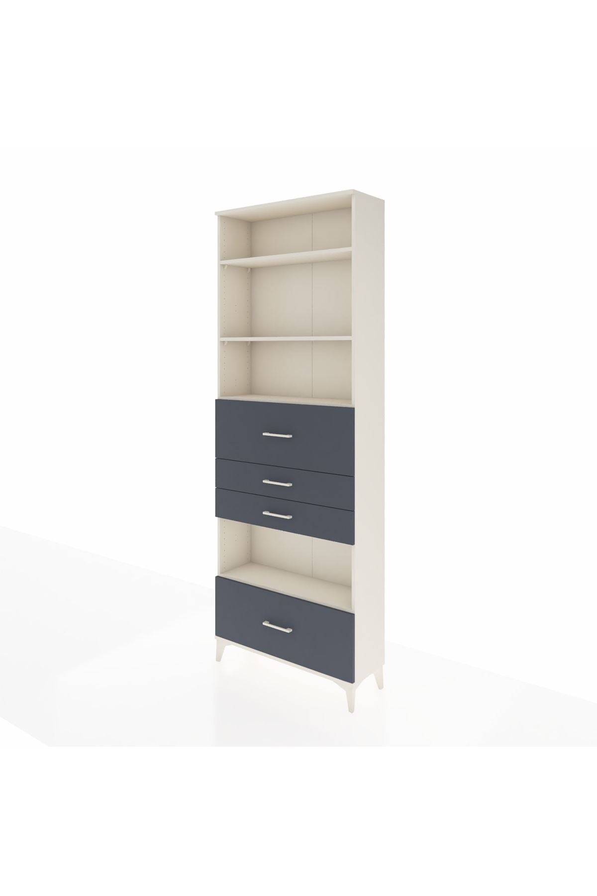 Arges Dolap 4 Raflı 4 Çekmeceli 88x30x243 - S33M182V2A