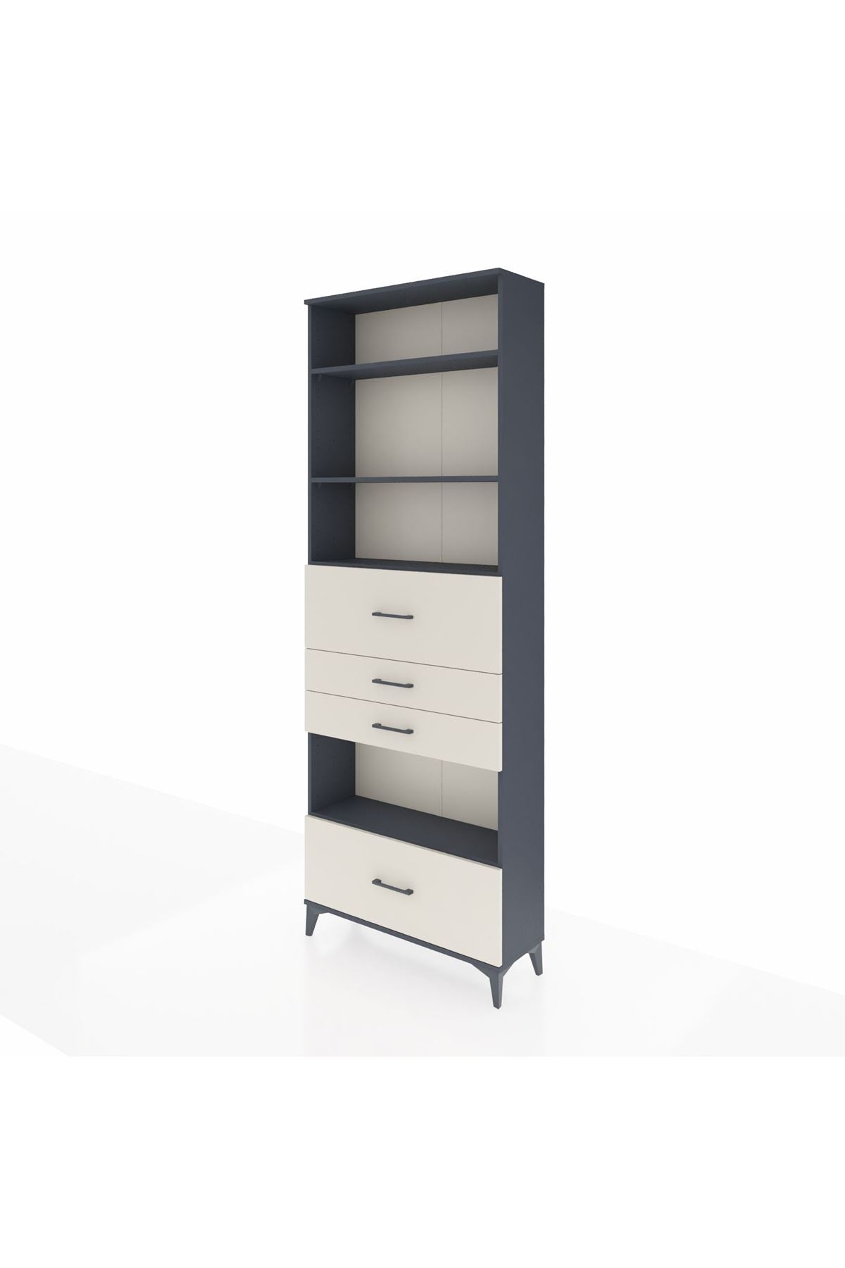 Arges Dolap 4 Raflı 4 Çekmeceli 88x30x243 - S33M182V4A