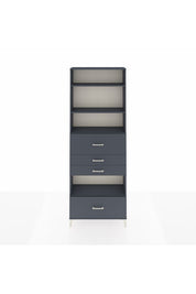 Arges Dolap 4 Raflı 4 Çekmeceli 88x30x243 - S33M182V5A