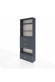 Arges Dolap 4 Raflı 4 Çekmeceli 88x30x243 - S33M182V5A