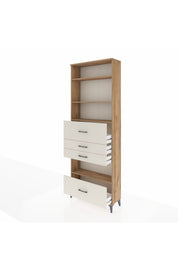 Arges Dolap 4 Raflı 4 Çekmeceli 88x30x243 - S33M182V7A